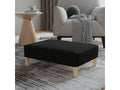 Black Footrest 78x56x32 cm Fabric 39812CRBN