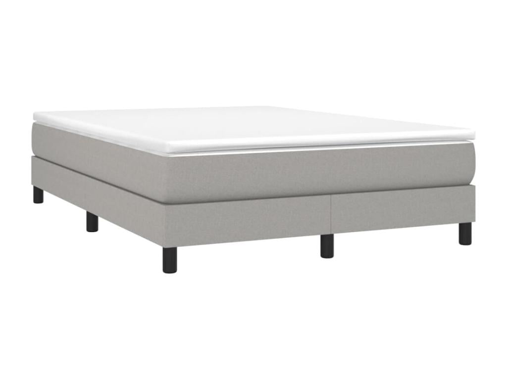 Bohometop bed base with mattress, light grey, 140x200cm, fabric, 61781HZKW
