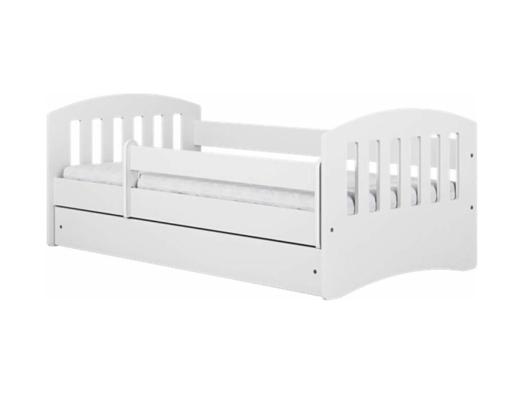 Children's bed with removable safety rail, white Bohometop - 80x180 - Drawers with drawer 69567FXOC