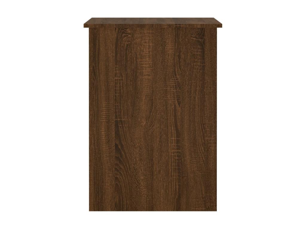 Brown oak desk 100x55x75 cm engineered wood 06865LULR