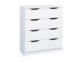 Bohometop - 8-Drawer Chest of Drawers, White, 67479SCSY