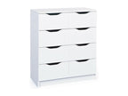 Bohometop - 8-Drawer Chest of Drawers, White, 67479SCSY