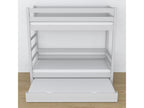 Wooden bunk bed - with drawer for mattress N03 Grey 120x190 75342EOVD