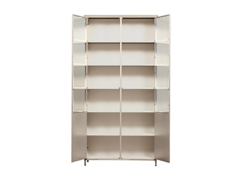 Exhibit XL - 2-Door Metal Display Case H200cm - Sand 87534GKBD