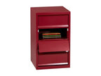 Bohometop 32952YRBU 4-Compartment Metal Storage Unit in Pearly Red