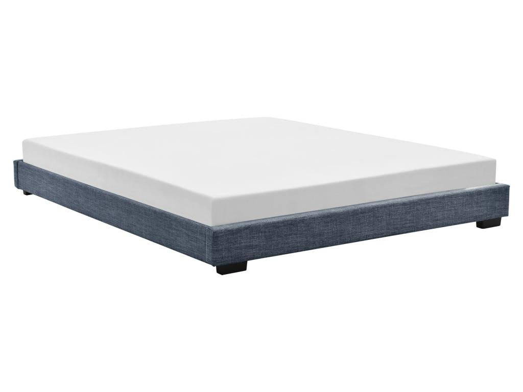 Bohometop Double Bed Frame Upholstered with Dark Grey Linen 200x140 cm Bohometop 40242QELR