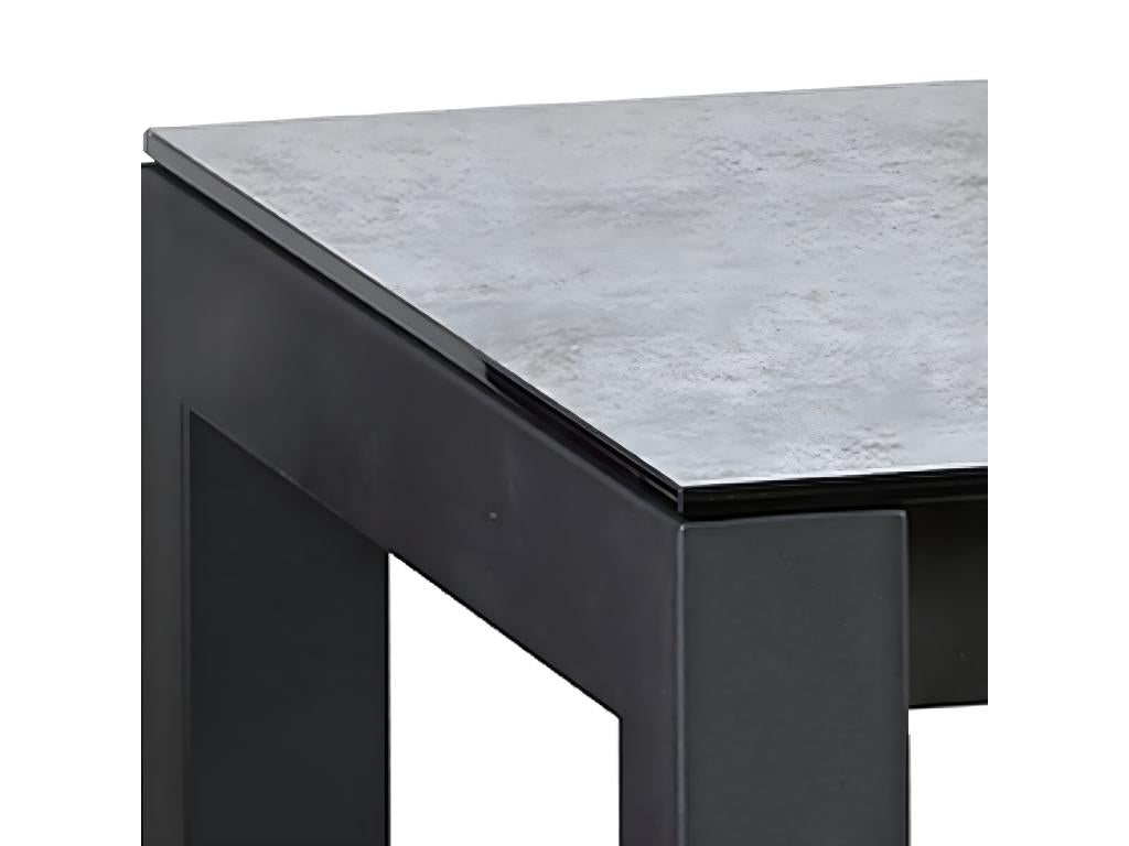 Homelumiere - Square Snack Table 100cm Ceramic Look