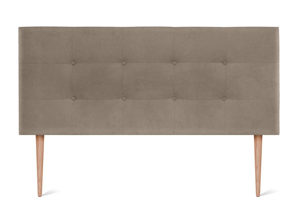 Homelumiere Upholstered Fabric Headboard 135x115cm with Legs for 120/135cm Beds - Earth