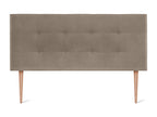 Homelumiere Upholstered Fabric Headboard 135x115cm with Legs for 120/135cm Beds - Earth