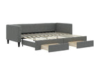 Daybed with pull-out bed and drawers, mattress not included, 80x200 cm, 33036LCIE