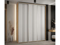 Bohometop 6-Door Sliding Wardrobe 235.2/200/45 3 Doors Bohometop/White/Silver 26343DVOT