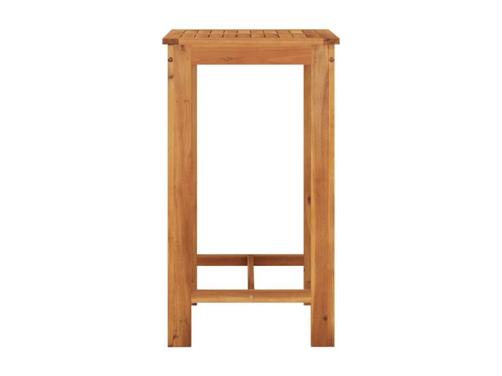 Bohometop 5-piece brown solid wood rattan garden bar set 75479YGOM