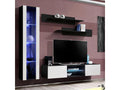 Homelumiere 210cm White/Black Designer Wall-Mounted TV Unit