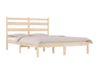 Solid wood bed frame without mattress, 160x200 cm