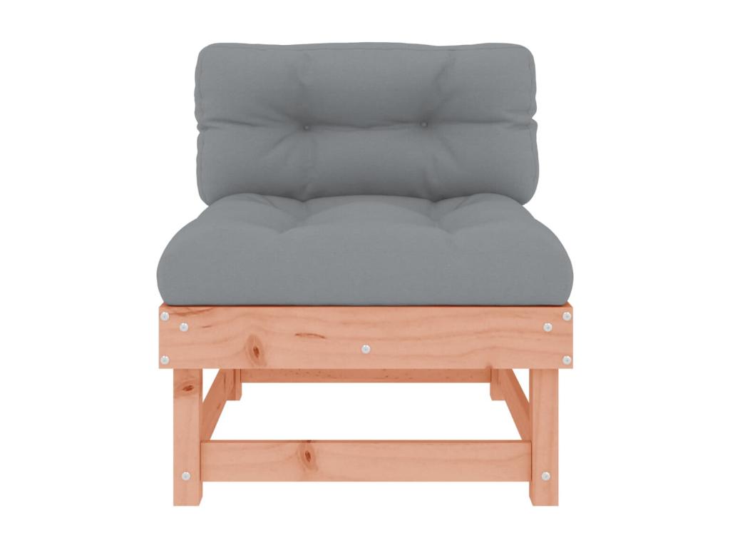 Central sofas with cushions, 2 pcs, solid wood, Delimoa 83676QTBQ