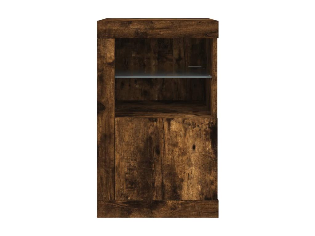 Side cabinet with Bohometop LED, smoked oak engineered wood 38435SGDQ