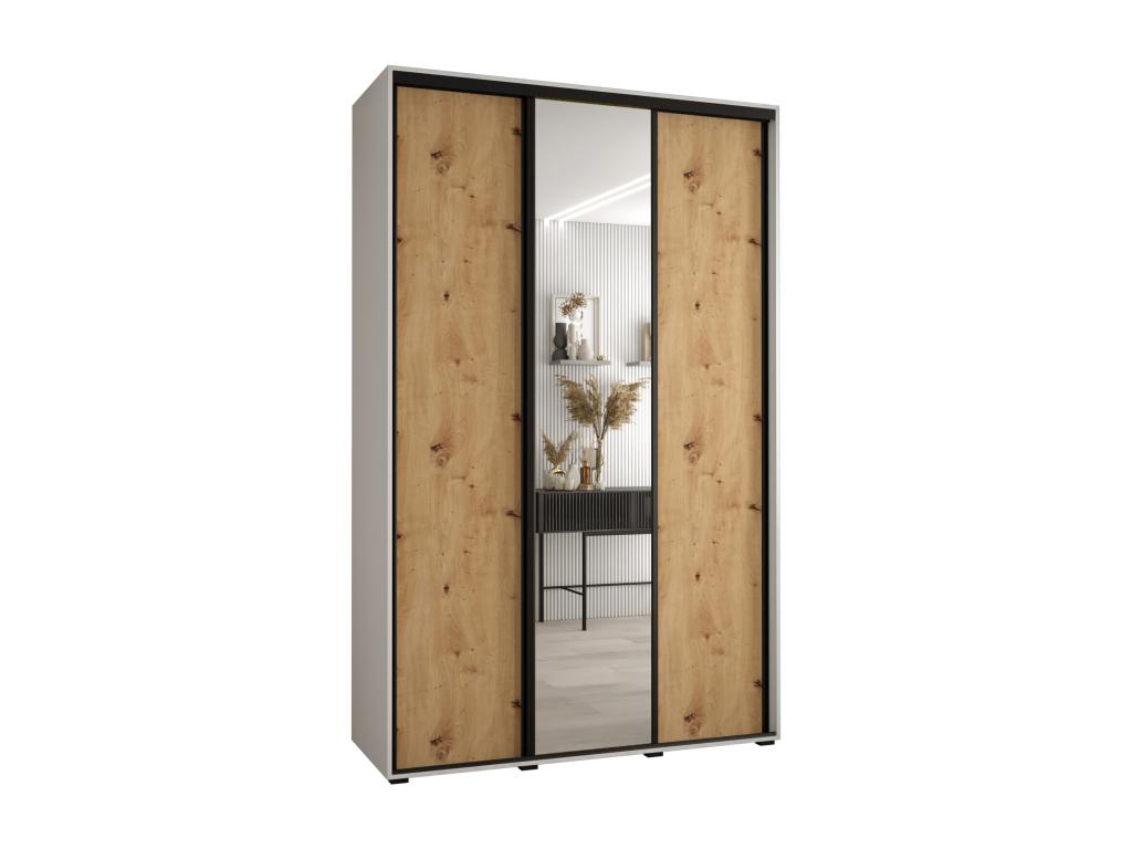 Homelumiere 3-Door Sliding Wardrobe 235.2/150/45 3 Doors White/Homelumiere/Black