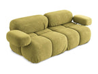 Modular 2-seater sofa in Chenille - lime green - Bohometop 55941NJZQ