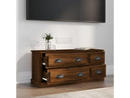 Brown oak TV stand 100x35.5x45 cm engineered wood 46029JAKR