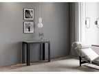Bohometop Extendable Console Table 90x40/300 cm Concrete Grey Anthracite Frame 63961GMHT