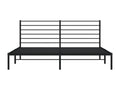 Metal bed frame with black headboard 183x213 53033OKBN