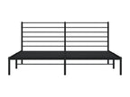 Metal bed frame with black headboard 183x213 53033OKBN