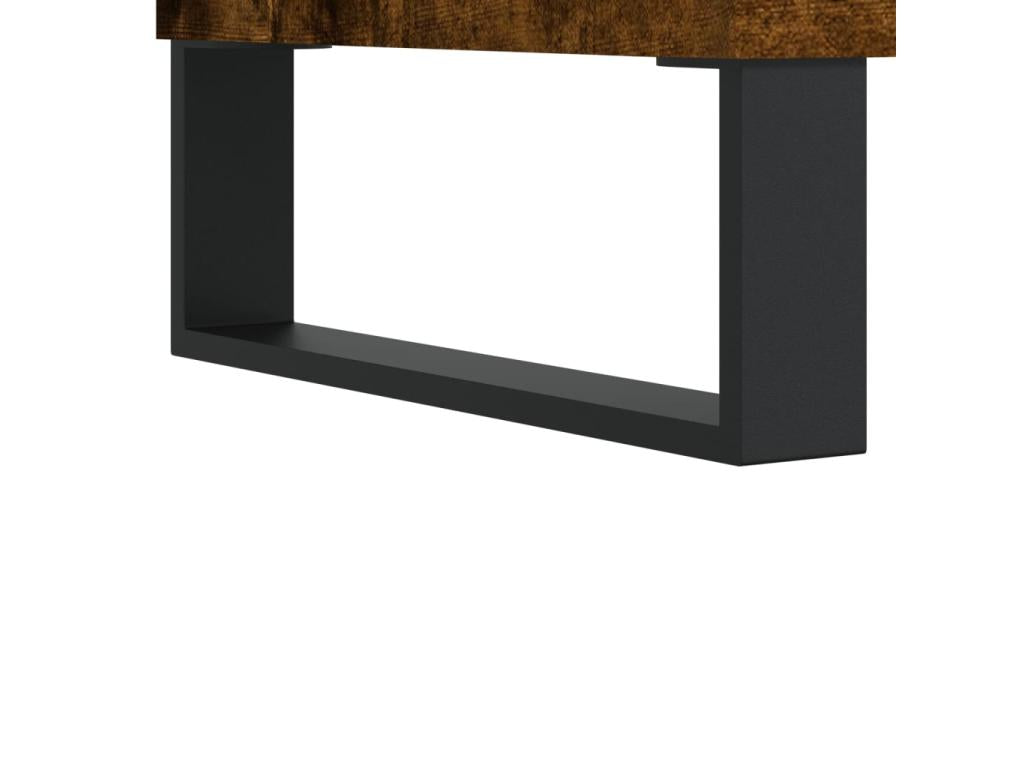 Smoked oak sideboard 40x35x70 cm engineered wood 83494ZWKU