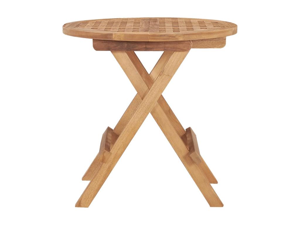 Folding garden table 50x50x50 cm Solid teak wood