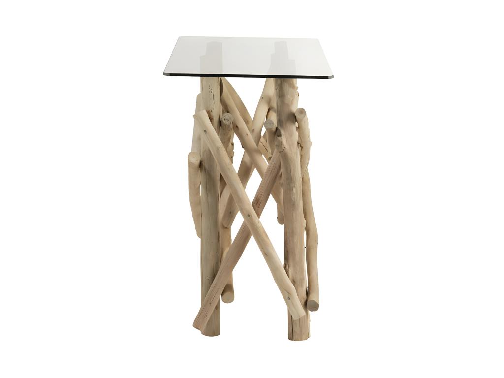 Driftwood/Glass Console - Homelumiere