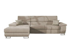 Bohometop 192 Corner Sofa, Light Brown, Sleeping Function, Bed Box, 275x170cm, 52132HARS