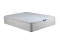 160x200 cm storage bed base in faux leather - Matte white - Homelumiere