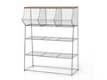Freestanding shelf with compartment 75065FROZ