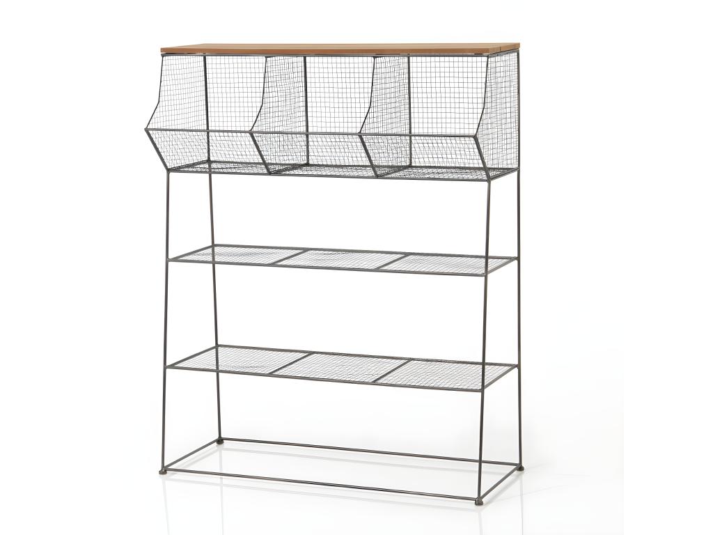 Freestanding shelf with compartment 75065FROZ