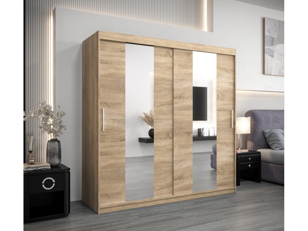 Homelumiere Sliding Door Wardrobe 200/200/62 2 Doors Homelumiere
