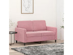 2-Seater Sofa, Pink, 120 cm, Velvet, 52942ZJSP