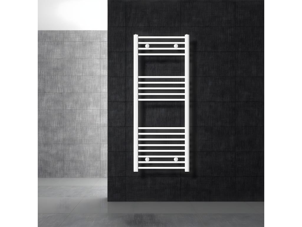 Bohometop bathroom radiator with side connection, towel warmer, white, 50x120cm, 02986HLPM