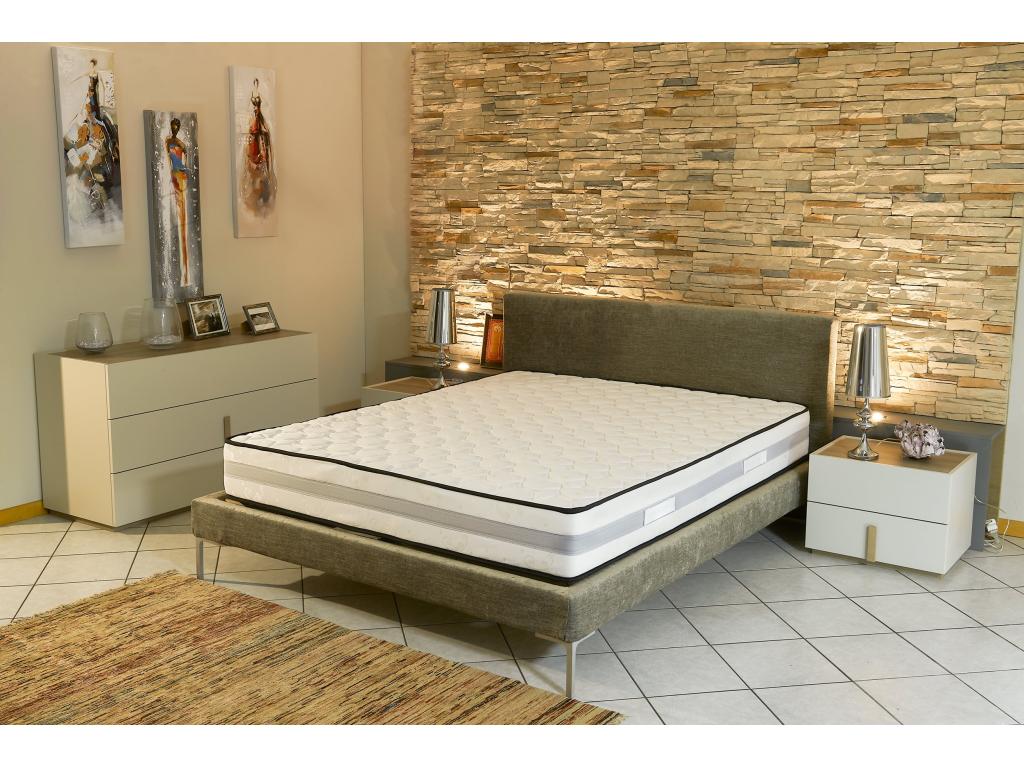 90x200 cm Memory Foam Mattress 70 kg/m³ - 25.5 cm Thick - Firm - 7 Comfort Zones - Homelumiere Cushioned Polyester