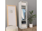 White Wardrobe 50x50x200 cm Engineered Wood 79390IUGS