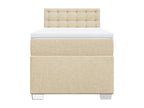 Homelumiere bed base and mattress, Cream 90x190 cm, Fabric