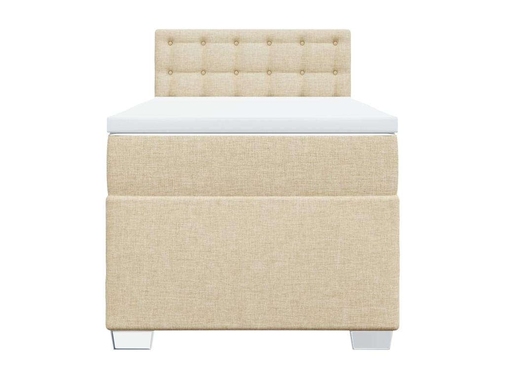 Homelumiere bed base and mattress, Cream 90x190 cm, Fabric