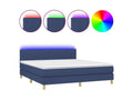 Bohometop bed base with LED mattress, blue, 180x200 cm, fabric, 53827UYWA