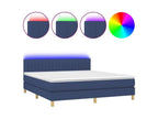 Bohometop bed base with LED mattress, blue, 180x200 cm, fabric, 53827UYWA