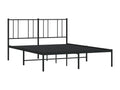 Metal bed frame with black headboard 140x190 08183JJTQ