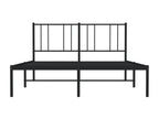 Metal bed frame with black headboard 140x190 08183JJTQ