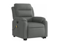 Electric Reclining Massage Chair, Dark Grey Fabric 67501OXJF