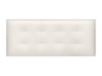 Homelumiere Faux Leather Upholstered Headboard 145x60cm for 135/140cm Bed - Ivory White