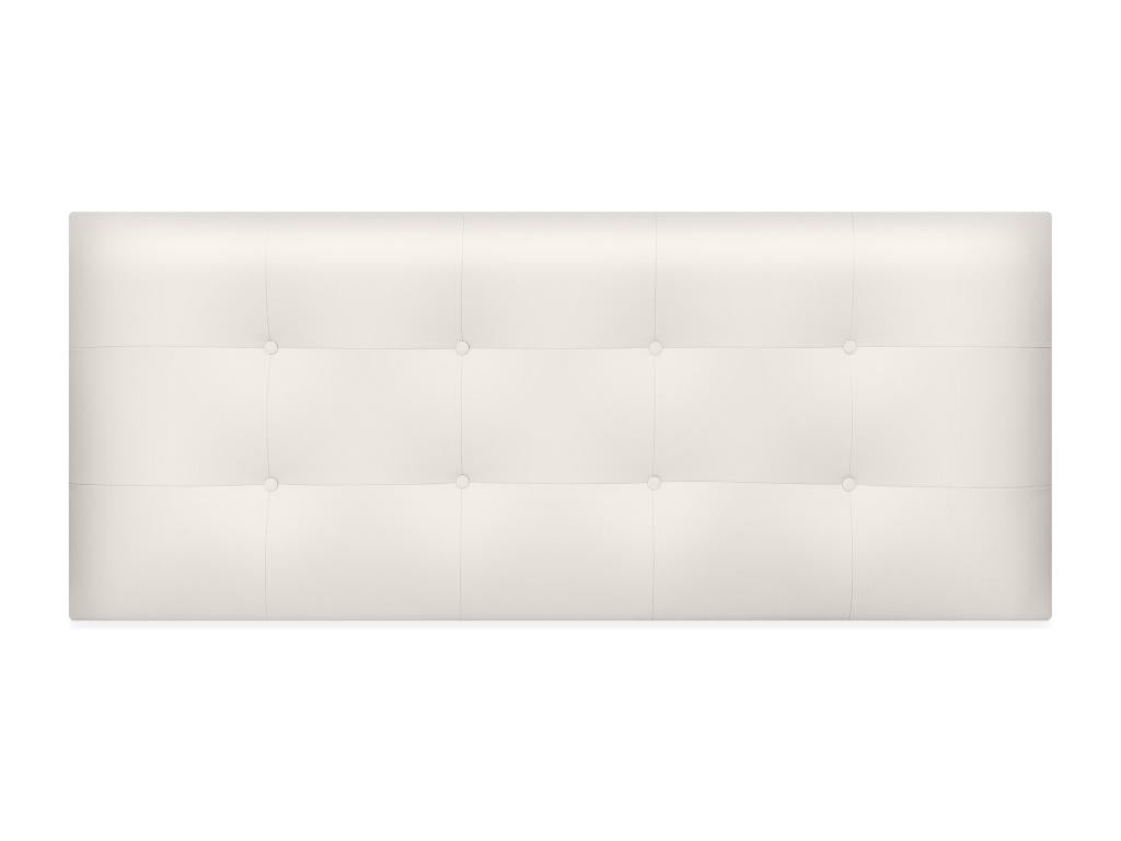 Homelumiere Faux Leather Upholstered Headboard 145x60cm for 135/140cm Bed - Ivory White