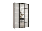 Homelumiere 5 Sliding Door Wardrobe 235.2/160/45 3 Doors White/White/Black