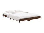 Bed frame without mattress, brown oak, 135x190 cm, 18169JMDW