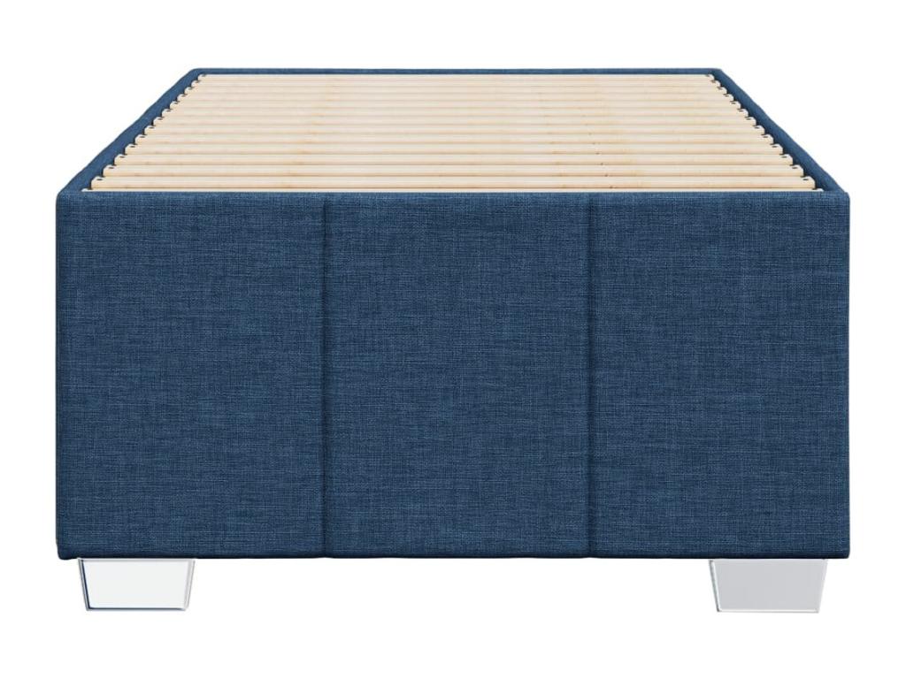 Bed frame without mattress, blue, 90x200 cm, fabric, 28239HIIT